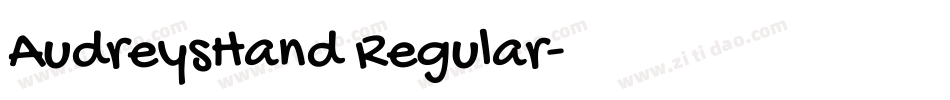 AudreysHand Regular字体转换